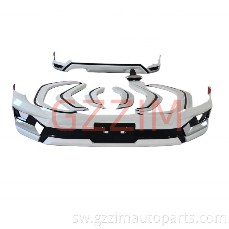 Monalisa Plastiki Mbele na Nyuma Bumper Fender Flares Kit Kit kwa LC 300 2022